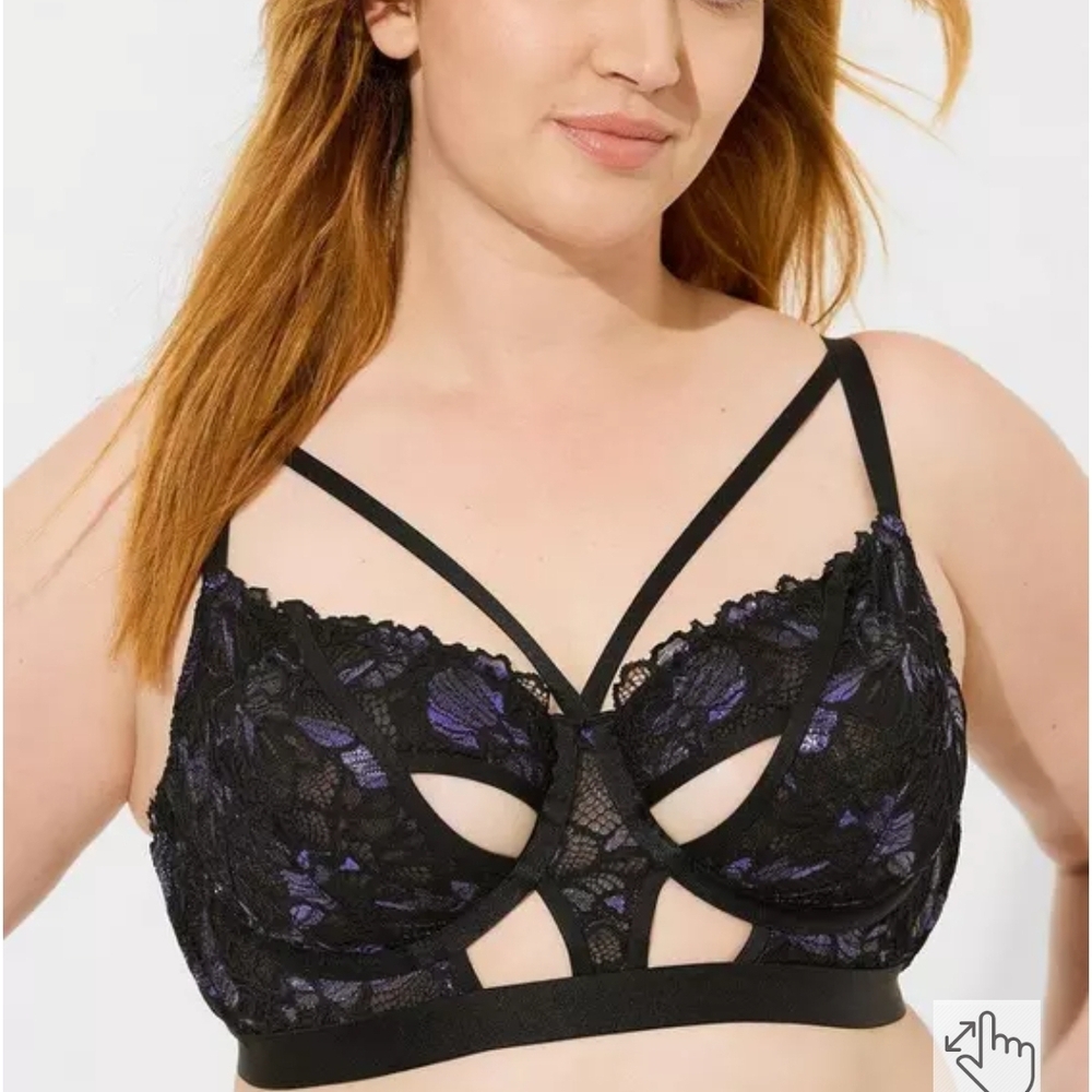 Moody Butterflies Underwire Bralette